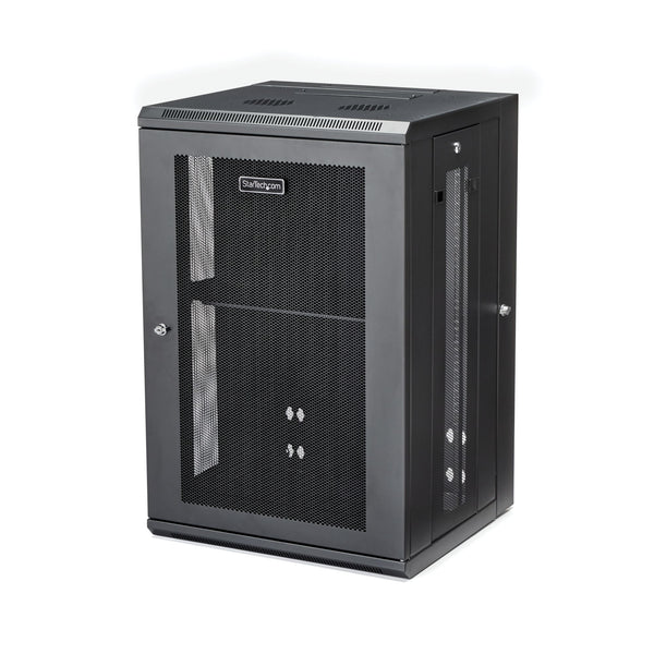 StarTech.com RK1820WALHM stativ 18U Vægmonteret stativ Sort