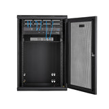 StarTech.com RK1820WALHM stativ 18U Vægmonteret stativ Sort