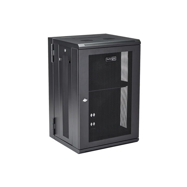 StarTech.com RK1820WALHM stativ 18U Vægmonteret stativ Sort
