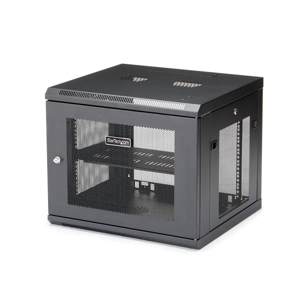 StarTech.com RK920WALM stativ 9U Vægmonteret stativ Sort