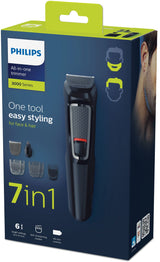 Philips MULTIGROOM Series 3000 MG3720/15 skæg- og hårtrimmer Sort Nikkel-Metalhydrid (NiMH)