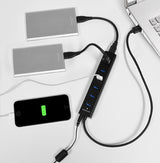 Axagon HUE-SA7BP interface hub USB 3.2 Gen 1 (3.1 Gen 1) Type-A 5000 Mbit/s Sort