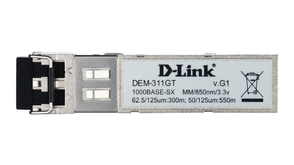 D-Link DEM-311GT modul til netværksmodtager Fiberoptisk 1000 Mbit/s SFP 850 nm
