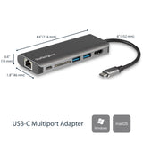 StarTech.com DKT30CSDHPD dockingstation Ledningsført USB 3.2 Gen 1 (3.1 Gen 1) Type-C Sort, Grå