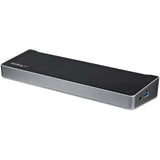 StarTech.com USB3DOCKH2DP dockingstation Ledningsført USB 3.2 Gen 1 (3.1 Gen 1) Type-A Sort, Sølv