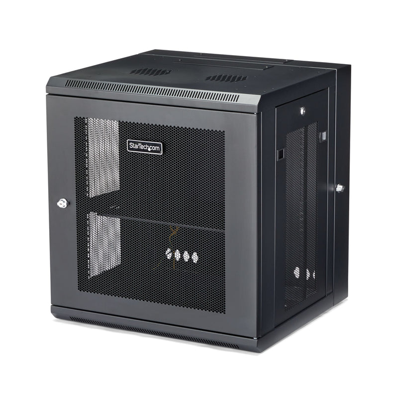 StarTech.com RK12WALHM stativ 12U Vægmonteret stativ Sort