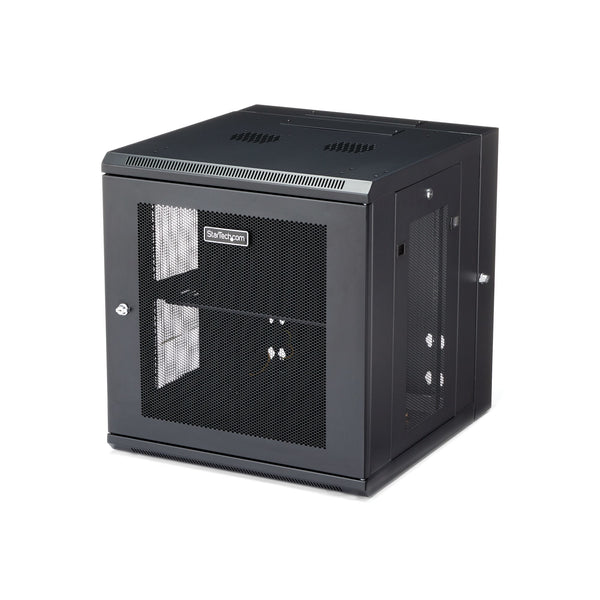 StarTech.com RK1224WALHM stativ 12U Vægmonteret stativ Sort