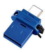 Verbatim 49966 USB-nøgle USB Type-A / USB Type-C 3.2 Gen 1 (3.1 Gen 1) Sort, Blå, Sølv
