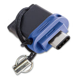 Verbatim 49966 USB-nøgle USB Type-A / USB Type-C 3.2 Gen 1 (3.1 Gen 1) Sort, Blå, Sølv