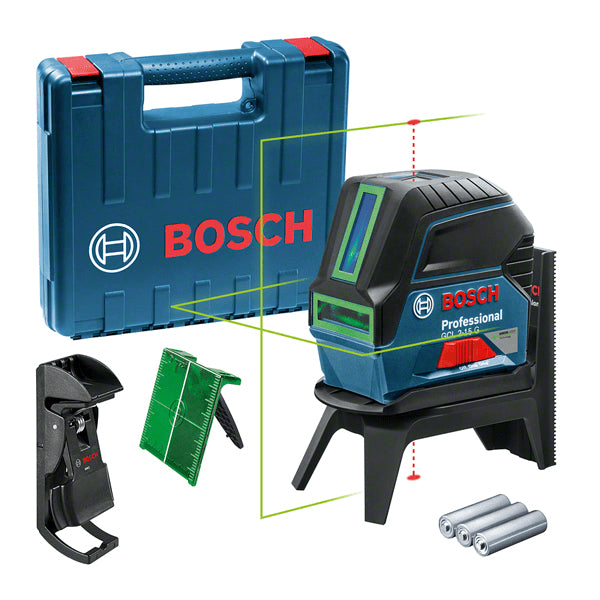 Bosch GCL 2-15 G Linje-/punktniveau 10 m 500-540 nm (< 10 mW)