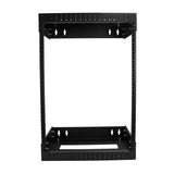 StarTech.com RK15WALLOA stativ 15U Vægmonteret stativ Sort