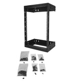 StarTech.com RK15WALLOA stativ 15U Vægmonteret stativ Sort