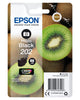 Epson Kiwi 202 blækpatron 1 stk Original Standard udbytte Foto sort