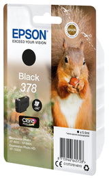 Epson Squirrel C13T37814010 blækpatron 1 stk Original Standard udbytte Sort