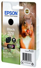 Epson Squirrel C13T37814010 blækpatron 1 stk Original Standard udbytte Sort