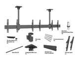 Multibrackets 3941 skærmbeslag til skiltning 165,1 cm (65") Sort