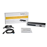 StarTech.com DK30A2DH dockingstation Ledningsført USB 3.2 Gen 1 (3.1 Gen 1) Type-C Sort, Sølv