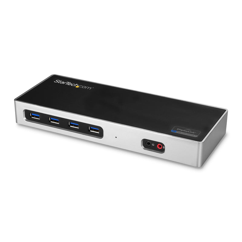 StarTech.com DK30A2DH dockingstation Ledningsført USB 3.2 Gen 1 (3.1 Gen 1) Type-C Sort, Sølv