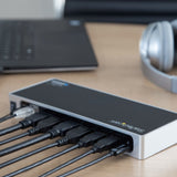 StarTech.com DK30A2DH dockingstation Ledningsført USB 3.2 Gen 1 (3.1 Gen 1) Type-C Sort, Sølv