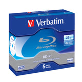 Verbatim 43715 blank Blu-ray disk BD-R 25 GB 5 stk