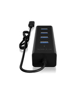 ICY BOX IB-HUB1409-C3 USB 3.2 Gen 1 (3.1 Gen 1) Type-C 5000 Mbit/s Sort