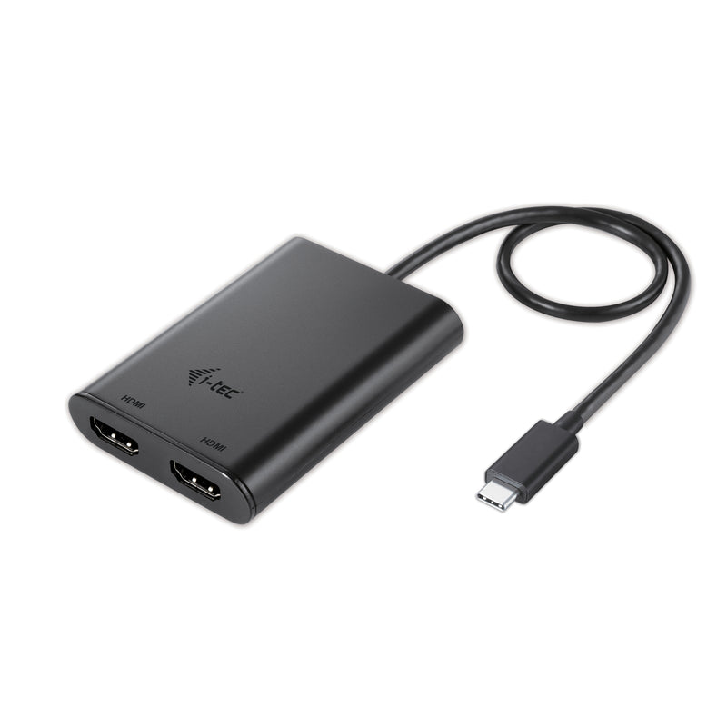 i-tec C31DUAL4KHDMI USB grafisk adapter 3840 x 2160 pixel Sort