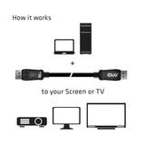 CLUB3D CAC-2068 DisplayPort kabel Sort