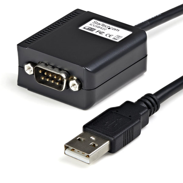 StarTech.com ICUSB422 kabel kønsskifter DB9 M USB-A FM Sort