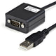 StarTech.com ICUSB422 kabel kønsskifter DB9 M USB-A FM Sort