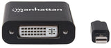 Manhattan 152549 videokabel adapter 0,195 m Mini DisplayPort DVI-I Sort