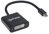 Manhattan 152549 videokabel adapter 0,195 m Mini DisplayPort DVI-I Sort