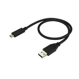 StarTech.com USB31AC50CM USB-kabel USB 3.2 Gen 2 (3.1 Gen 2) 0,5 m USB A USB C Sort