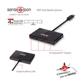CLUB3D CSV-6400 video-splitter 4x DisplayPort