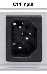 Intellinet 163651 strømforsyningsenhed (PDU) 8 AC stikkontakt(er) 1U Sort, Sølv