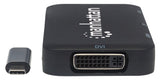 Manhattan 152600 dockingstation USB Type-C Sort