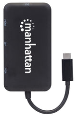 Manhattan 152600 dockingstation USB Type-C Sort