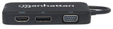 Manhattan 152600 dockingstation USB Type-C Sort