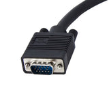 StarTech.com VGABNCMF1 videokabel adapter 0,3 m VGA (D-Sub) 5 x BNC Sort