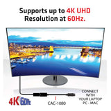 CLUB3D CAC-1080 kabel kønsskifter Sort
