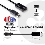 CLUB3D CAC-1080 kabel kønsskifter Sort