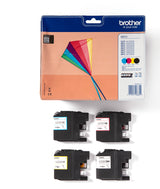Brother LC223VALBPDR blækpatron 4 stk Original Sort, Blå, Magenta, Gul