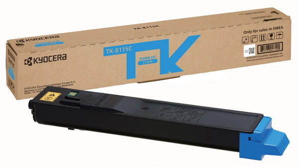 KYOCERA TK-8115C tonerpatron 1 stk Original Blå