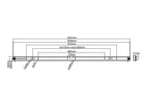 Multibrackets 1004 tv-beslag 2,16 m (85") Sort
