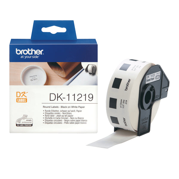 Brother DK-11219 print etiket Hvid