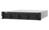QNAP TS-832PXU NAS Stativ (2U) Annapurna Labs AL324 4 GB DDR4 0 TB QNAP Turbo System Aluminium, Sort