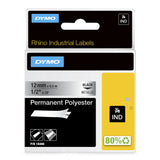 DYMO 18486 etiketbånd Sort på metallic