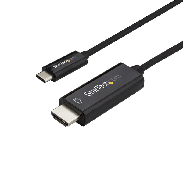 StarTech.com CDP2HD1MBNL videokabel adapter 1 m USB Type-C HDMI Sort