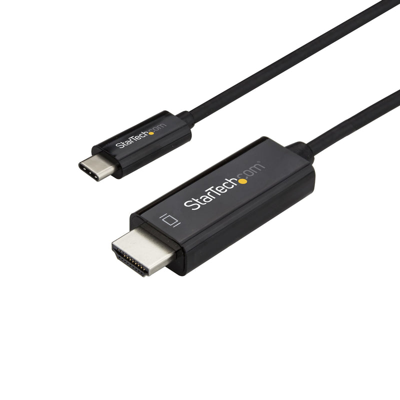 StarTech.com CDP2HD1MBNL videokabel adapter 1 m USB Type-C HDMI Sort