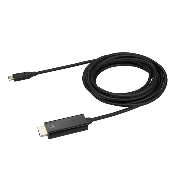StarTech.com CDP2HD3MBNL videokabel adapter 3 m USB Type-C HDMI Sort