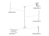 Multibrackets 4757 skærmbeslag til skiltning 81,3 cm (32") Hvid